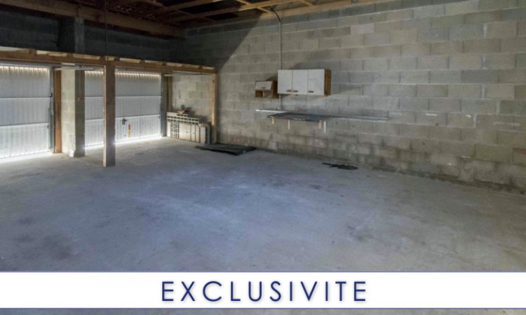 Le double garage de 56 m2